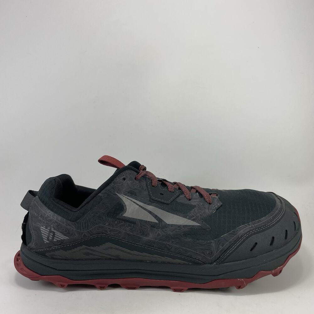 Altra Peak 6 Trail Runners Black/Gray/Red Mens Size 11.5 Wide